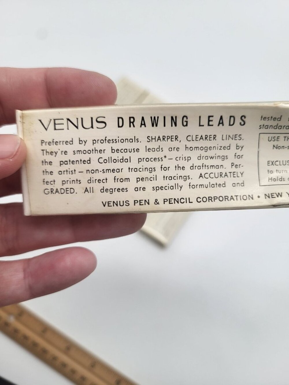 Vintage Venus Drawing Pencil Leads- 1/2 dozen pkgs x 5 No 842 F Made in USA - Picture 4 of 7